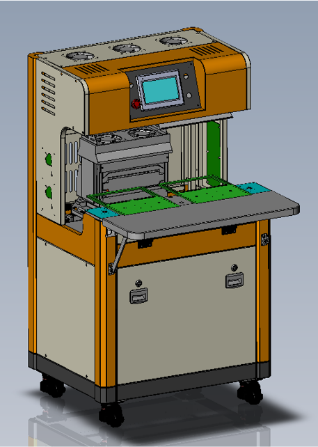 陶瓷头端双工位热缩机/Ceramic end double position heat shrinkable machine